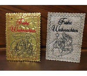 Stickserie - Stern über Bethlehem Line Art